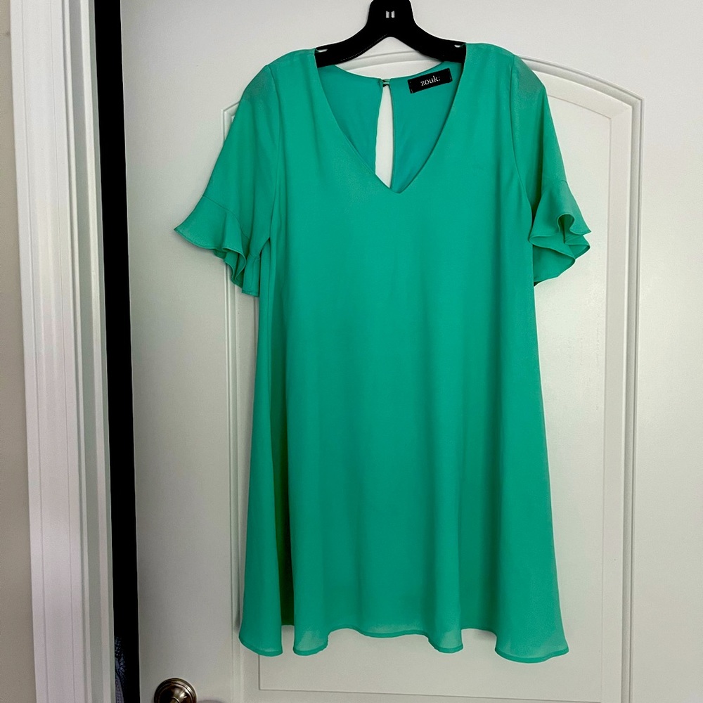Turquoise Mini Dress.